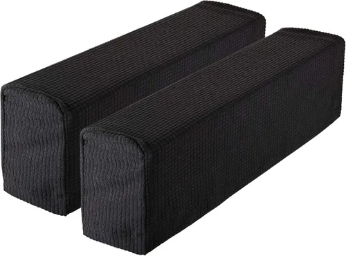 Vista 8 de CM Funda antideslizante para reposabrazos de sofá, funda elástica antipolvo para sofá, sillón reclinable, protector de sofá, un par (caqui)
