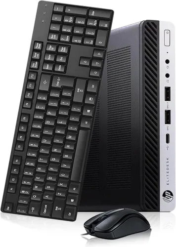 Vista 2 de HP EliteDesk 800 G4 - Escritorio mini negro para el hogar y la empresa