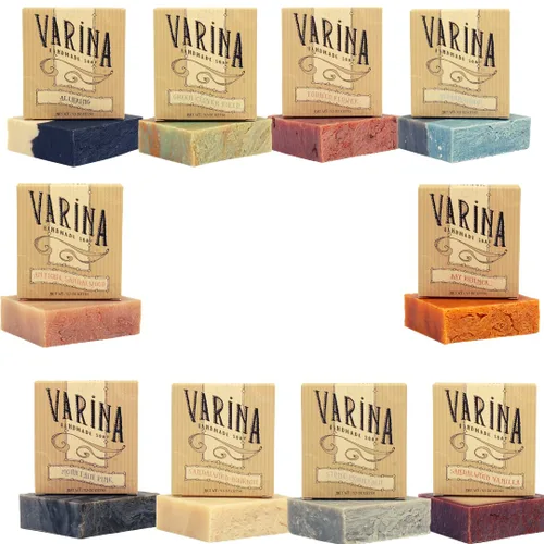 Vista 15 de Varina Jabón en barra de algodón natural limpio, limpieza suave para pieles sensibles, fresco, paquete de 3, experimenta una piel sana y brillante