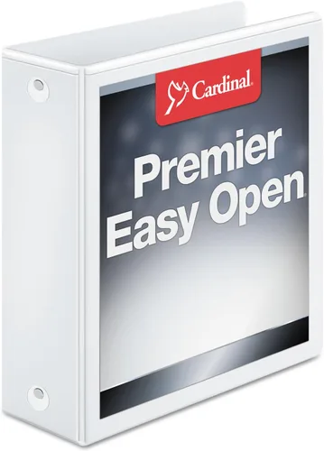 Vista 10 de Cardinal– Folder con anillos redondos de fácil apertura, Clearvuet, color blanco, Blanco