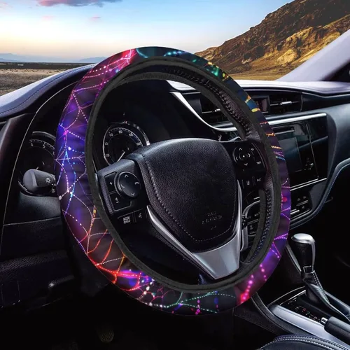 Vista 20 de Asian Dragon - Funda universal para volante de automóvil, accesorios interiores de automóvil, lavable, transpirable, funda para volante