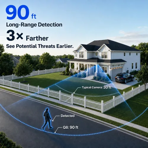 Vista 5 de MUBVIEW Cámara de seguridad inalámbrica para exteriores con grabación