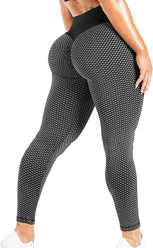 Vista 103 de SEASUM - Pantalones de yoga de cintura alta para mujer, con control de abdomen y realce de glúteos, leggings favorecedores para entrenar y correr