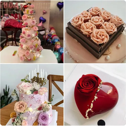 Vista 6 de Zixiang Bloom - Molde de silicona con diseño de flores de rosas 3D, para decoración de pasteles, jabón, velas, caramelos, chocolate, polimérico