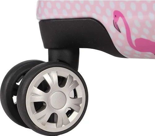 Vista 7 de Betsey Johnson Maleta rígida de equipaje de 3 piezas con ruedas giratorias 20 pulgadas 26 pulgadas 30 pulgadas talla única puntal flamenco Puntal