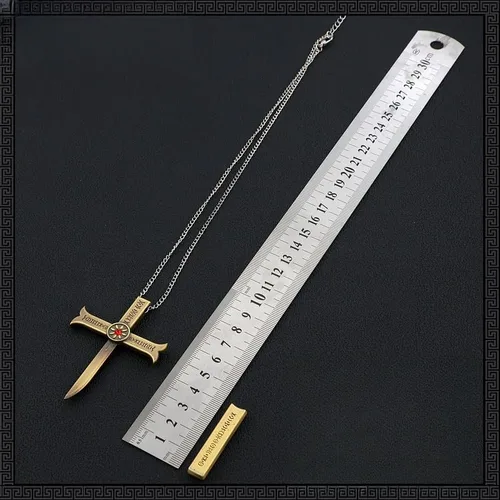 Vista 4 de Espada de metal Dracule Mihawk de 9.44 pulgadas, modelo de anime japonés, para colección y regalo