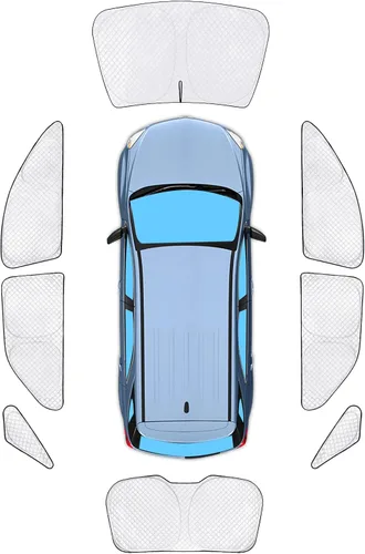 Vista 111 de KMF 6 piezas de parasoles gruesos para Mazda 3 Hatchback (No Sedán) 2014-2018 Accesorios, parasoles completos para parabrisas y ventanas de coche
