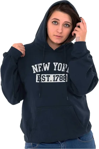 Vista 3 de New York EST 1788 Souvenir Sudadera con capucha Mujer Hombres