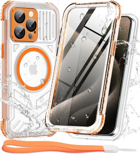 Vista 10 de WIFORT Funda impermeable para iPhone 15, [IP68 bajo el agua a prueba de polvo] [pantalla integrada] [15 pies a prueba de golpes militar], cubierta