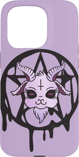 Vista 14 de Anime Aesthetic Baphomet Pentagram Pastel Goth Case for iPhone 17
