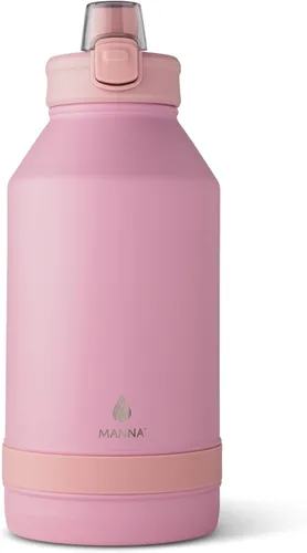 Vista 26 de Manna Botella de acero inoxidable con tapa de bloqueo a presión y boquilla para sorber - 16 onzas - Blazer Powder Coat