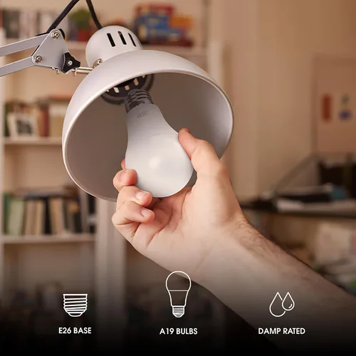 Vista 7 de Feit Electric Bombilla LED A19, equivalente a 100 W, regulable, base E26, CRI 90, 1600 lúmenes, blanco suave de 2700 K, bombilla de uso general