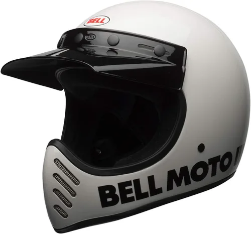 Vista 4 de Casco Bell Moto-3, Blanco Clásico, Mediano