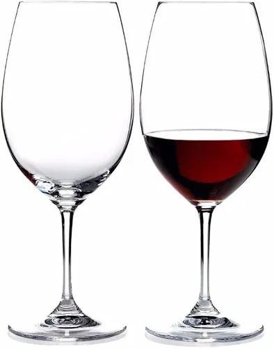 Vista 2 de Riedel Ouverture - Copa de vino tinto (paquete de 4) con vertedor de vino y paño de pulido (4 artículos) Set of 4 Riedel Ouverture Red Wine