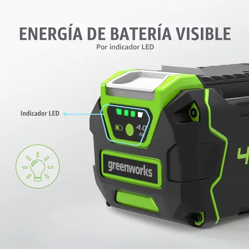 Vista 3 de Batería de ion de litio Greenworks LB40A010 G-Max 40 V, battery