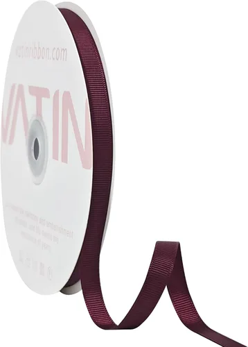 Vista 241 de VATIN Cinta de Grogrén Negra, 1-1/2" x 50 Yardas Continuas, Cinta de Grogrén de Poliéster Negra, Usar para Lazos de Bricolaje, Accesorios