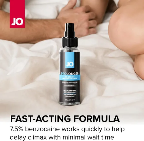 Vista 4 de JO Prolonger Delay Spray - Spray de benzocaína al 7.5% para hombres, control de clímax de acción rápida y resistencia, 2 onzas líquidas