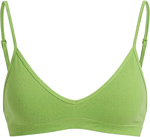 Vista 14 de SweatyRocks Bralette Triangular para Mujer con Escote Pronunciado Sujetador con Cuello en V Sin Cables Sin Relleno Suave Cómodo para Uso Diario
