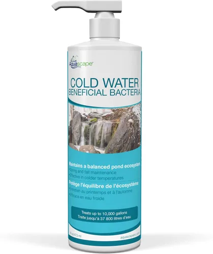 Vista 9 de Aquascape Bacterias beneficiosas de agua fría para estanques, 1 galón / 3.78 L – Mantiene el agua limpia y clara en temperaturas más frías – Seguro