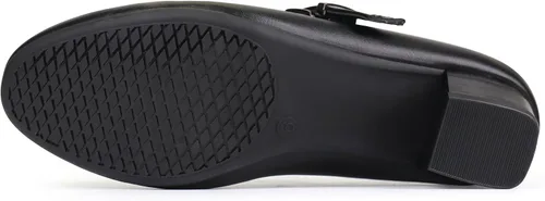 Vista 6 de Ortho+rest Zapatos Mary Janes para juanetes, zapatos de vestir ortopédicos, tacones bajos y gruesos, bombas de trabajo