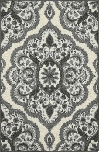 Vista 42 de Maples Rugs Vivian Medallion - Alfombra de área, fabricada en Estados Unidos, lavable, antideslizante, alfombra de interior para cocina, entrada