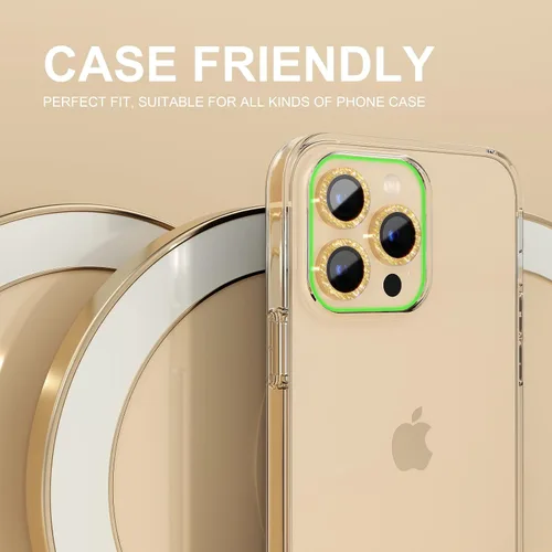 Vista 240 de Choiche Compatible para iPhone 16 Pro/iPhone 16 Pro Max Protector de Lente de Cámara, Vidrio Templado 9H Protector de Pantalla de Cubierta de Cámara