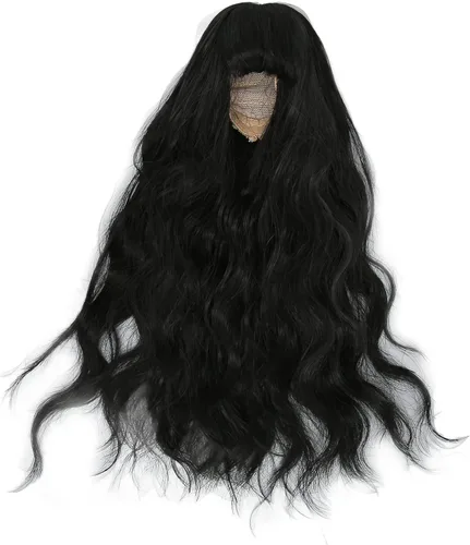 Vista 9 de Peluca de muñeca de 1/6, suave al tacto, recortable, resistente al calor, articulada, peluca de muñeca con flequillo, accesorios de decoración