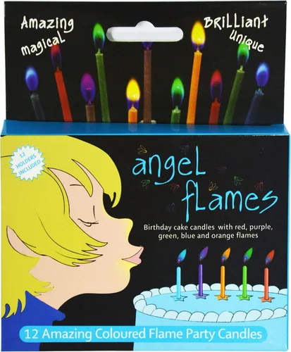 Vista 7 de Angel Flames - Velas de cumpleaños con llamas de color frío, velas de feliz cumpleaños para niños