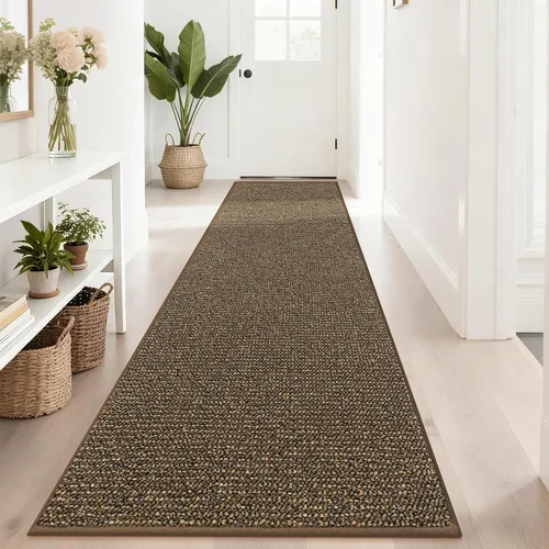 Vista 19 de BEQHAUSE Alfombra de Entrada de 20"x32" Tapete Interior para Puerta Antideslizante Lavable, Alfombras de Pasillo Absorbentes y Resistentes a Manchas