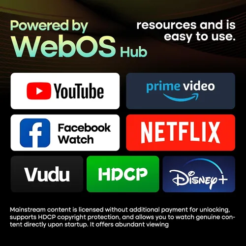 Vista 6 de SANSUI 24 pulgadas 768P DLED Smart WebOS TV Televisión pequeña con Chromecast incorporado WebOS hub compatible con HomeKit Compatible