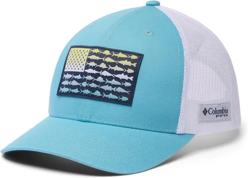 Vista 86 de Columbia Gorra de bola de malla Bandera antigua de malva/blanco/pescado