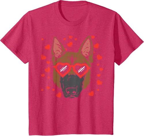 Vista 53 de Camiseta de regalo para perro con cara de pastor alemán, Negro, S