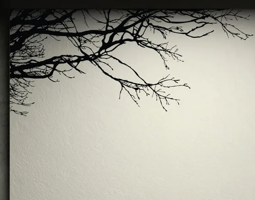 Vista 2 de Adhesivo decorativo para pared de árbol grande, ramas negras semi-brillantes, (21 x 50 pulgadas) de izquierda a derecha. Extraíble, no necesita