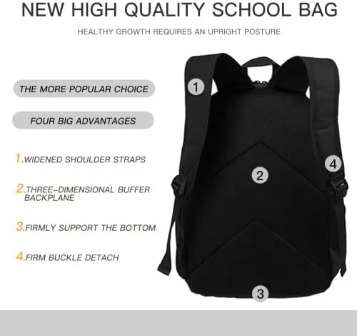 Vista 7 de HANAKA Mochila de viaje de moda con múltiples bolsillos y mochilas multiusos de gran capacidad, 1, Mochilas Daypack