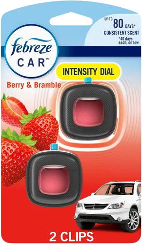 Vista 17 de Febreze AUTO - Clip de ventilación aromatizante para automóvil Ember, 0.07 onzas. Clip de ventilación para automóvil, paquete de 2 (EMBER)