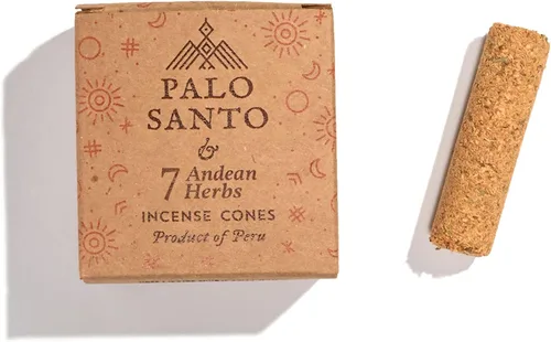 Vista 2 de Shamans Market Palo Santo & 7 Andean Herbs Cone Inciense - Caja de 6 Cajas