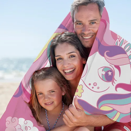 Vista 7 de Toallas de playa personalizadas para niños, toallas de playa personalizadas con nombres, regalos personalizados para niños pequeños, niñas