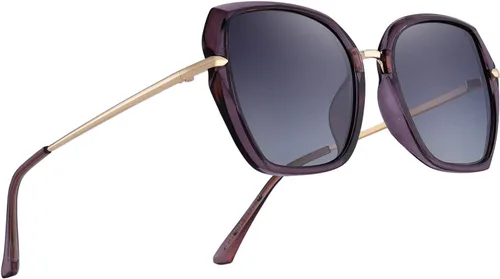 Vista 5 de Lentes de sol polarizados para mujer, con protección UV400, anteojos de moda