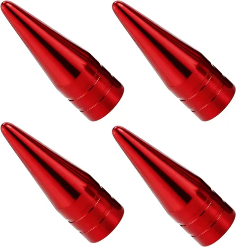 Vista 7 de Abfer Tapas de válvula de neumáticos, tapas de vástago de aire de automóvil, cubiertas para vástagos de presión para bicicletas, vehículos Negro