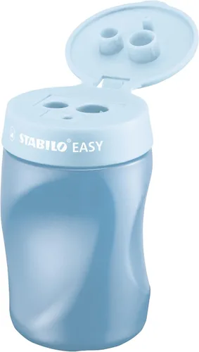 Vista 2 de Afilador ergonómico de contenedores - STABILO EASYsharpener - 3 en 1 - Diestro - Azul