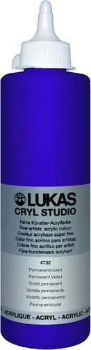 Vista 32 de Lukas CRYL Studio Artist - Pintura acrílica para artistas, Alizarín Carmesí, botella de 250 ml - Pinturas acrílicas de alto pigmento para pintar