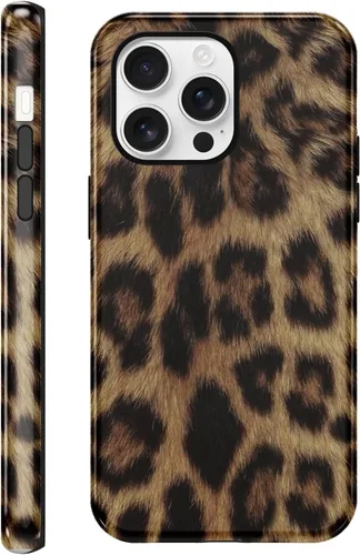 Vista 31 de Funda de teléfono con estampado de guepardo para iPhone 7/8/SE 2020/2022 de 4.7 pulgadas, funda de lujo con diseño de leopardo marrón coqueta a