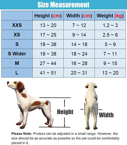 Vista 5 de Silla de ruedas para perros, ayudas de movilidad para mascotas discapacitadas, carrito para silla de ruedas para perros de 4 ruedas, silla de ruedas