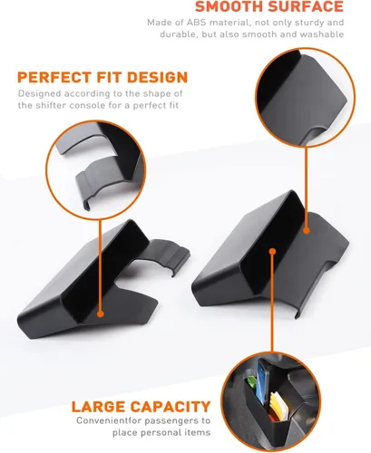 Vista 2 de Savadicar Caja de almacenamiento de cambios, bandeja de extensión de palanca de cambios de ABS compatible con Ford Bronco SUV 2021-2025, accesorios
