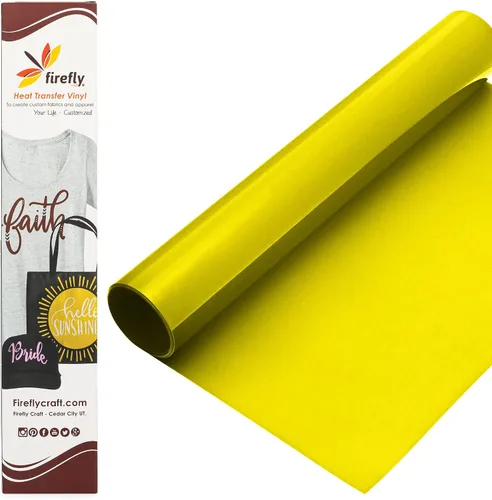 Vista 100 de Firefly Craft - Lámina de vinilo 3D de transferencia de calor, vinilo HTV grueso de 3 dimensiones, para planchar para usar con Cricut y Silhouette