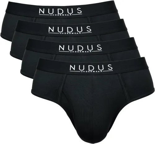 Vista 9 de NUDUS Ropa interior de bambú y rayón para hombre, elegante, suave, con bragueta - Juego de 4 en caja de regalo
