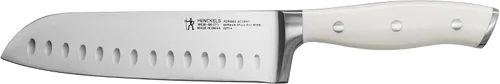 Vista 10 de HENCKELS Forged Accent Razor-Sharp - Juego de cuchillos Santoku de 2 piezas, mango blanco, ingeniería alemana respaldada por más de 100 años