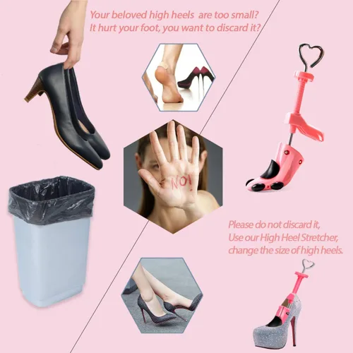 Vista 4 de Parts3A Camilla de zapatos para hombres y mujeres, par de estiradores de zapatos ajustables de 4 vías para estirar la longitud del ancho