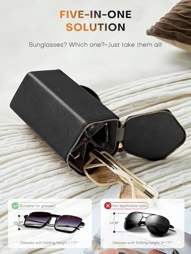 Vista 41 de Sunglasses Travel Case Organizer Hangable for Men Women, Eyeglasses Foldable Storage Organizer
