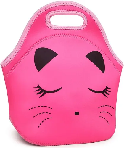 Vista 2 de Bonita mochila escolar rosa con lazo de diamante brillante impermeable para niñas, Rosado, M